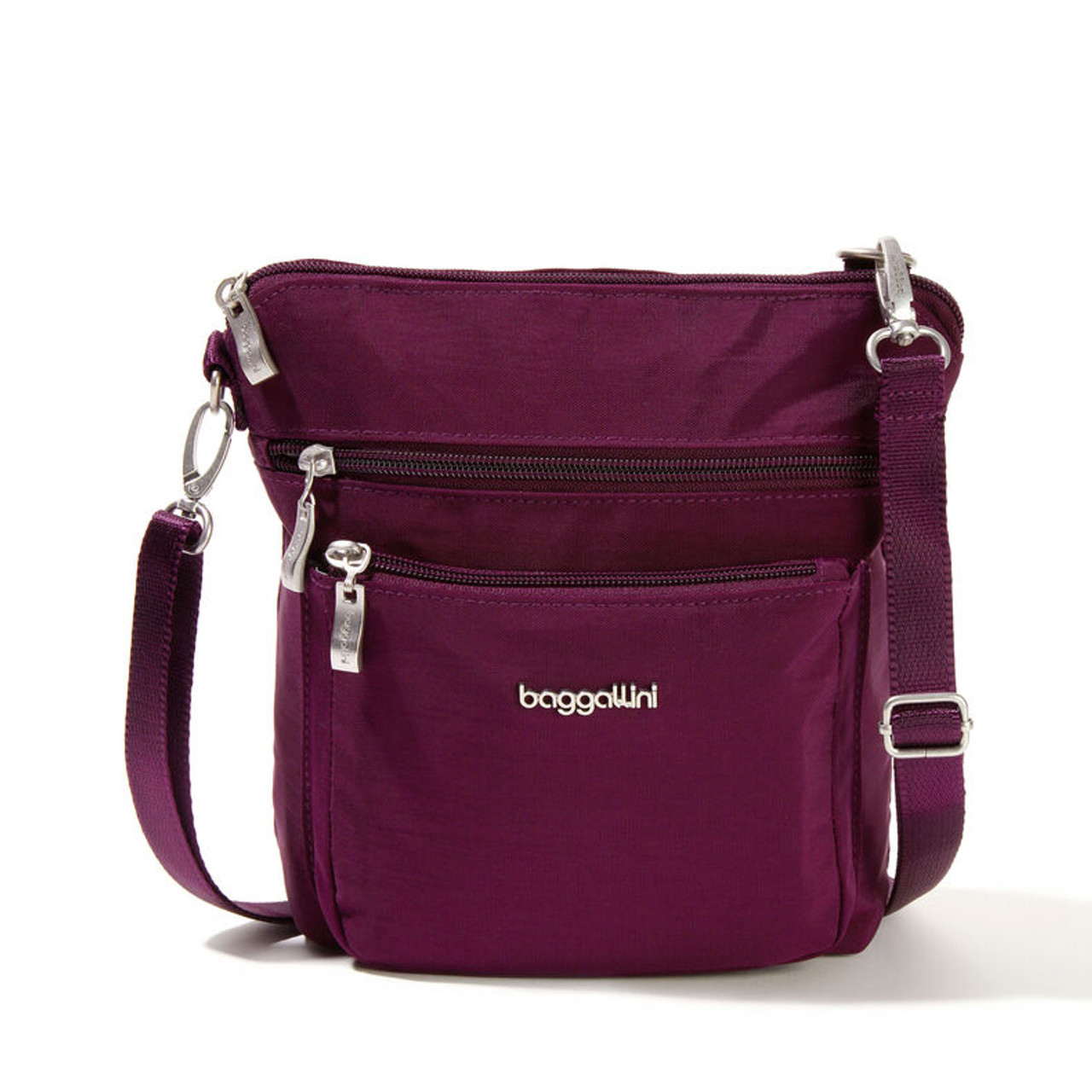 Baggallini womens Modern Pocket Crossbody, Blush Shimmer, One Size US