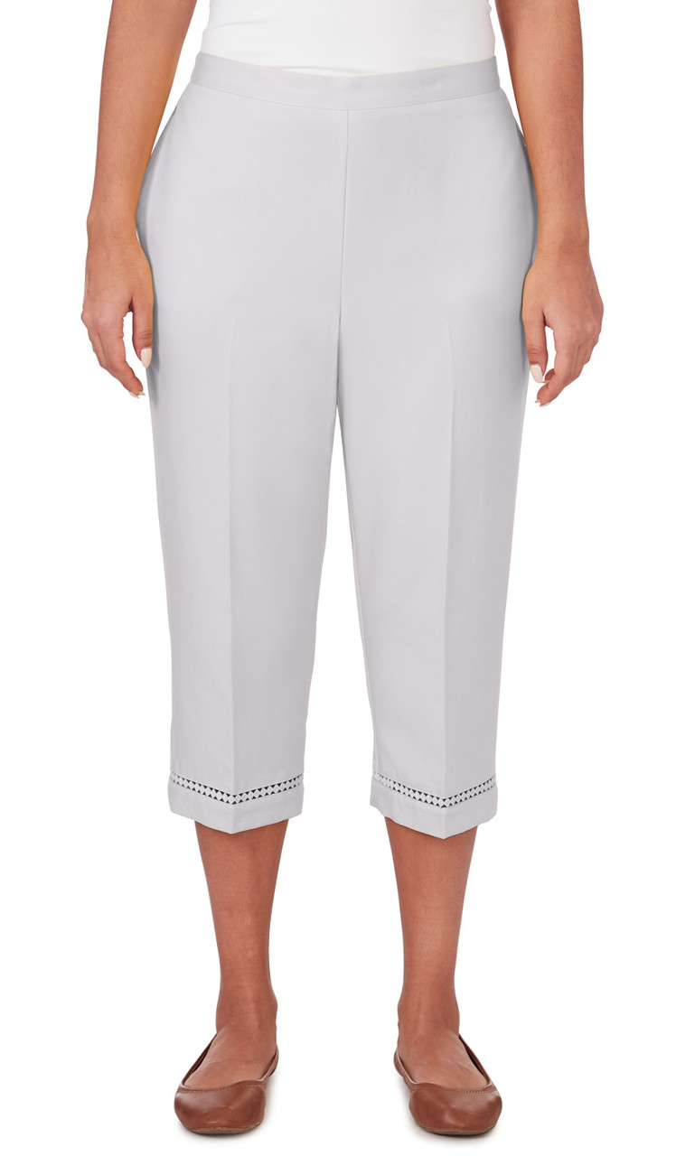 Ruby Rd. Size Pull-On Ladder Hem Capri Pant