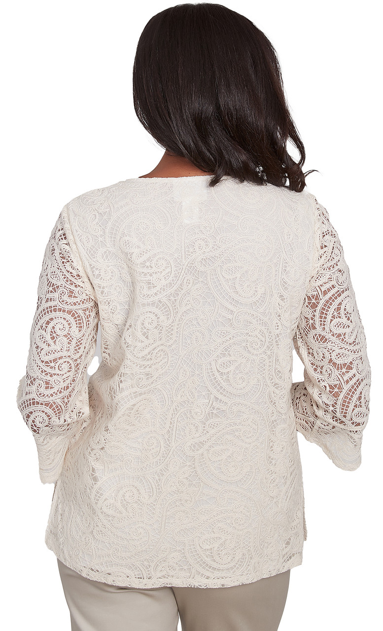 TOP *PLUS* IVORY LACE
