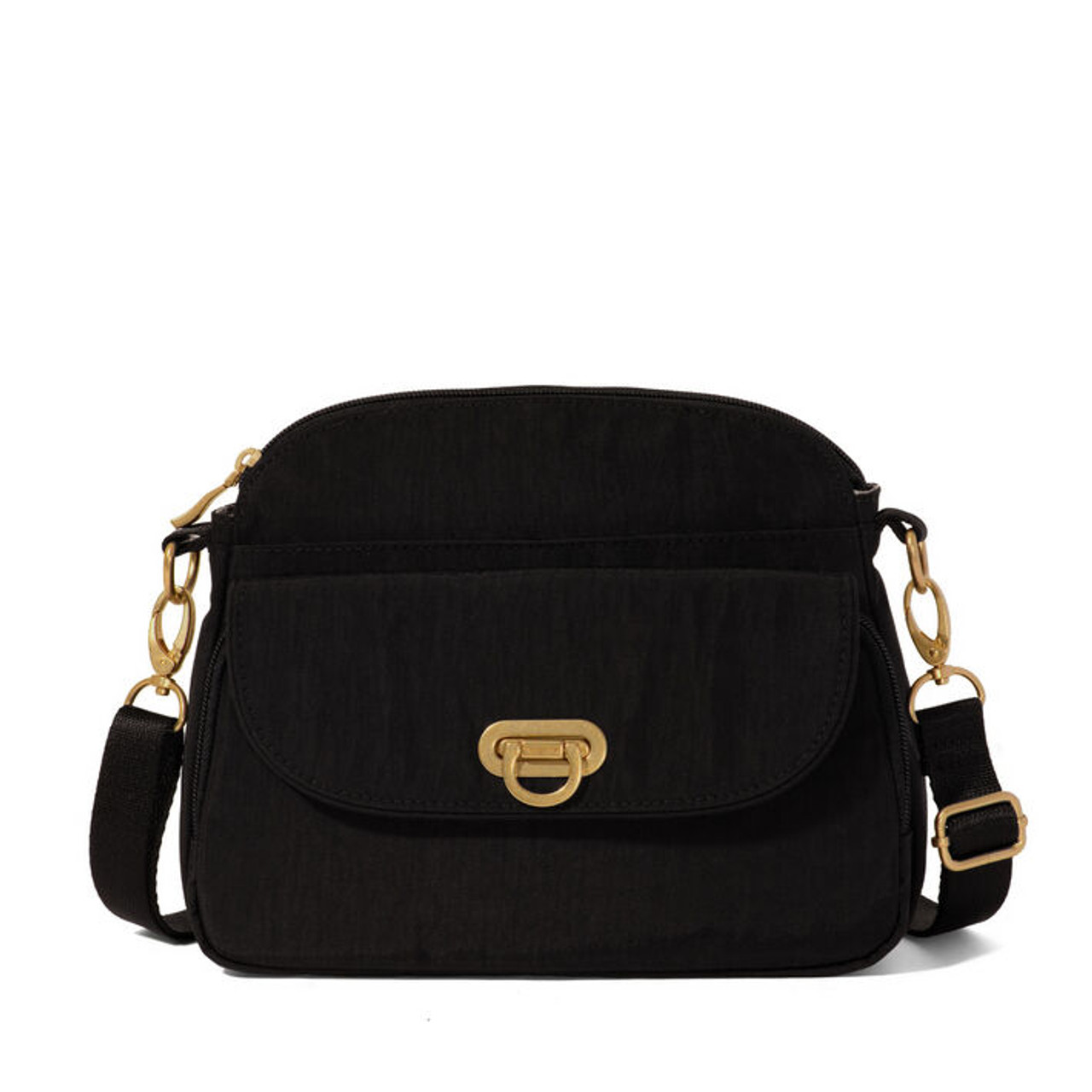 BLACK WITH GOLD HARDWARE