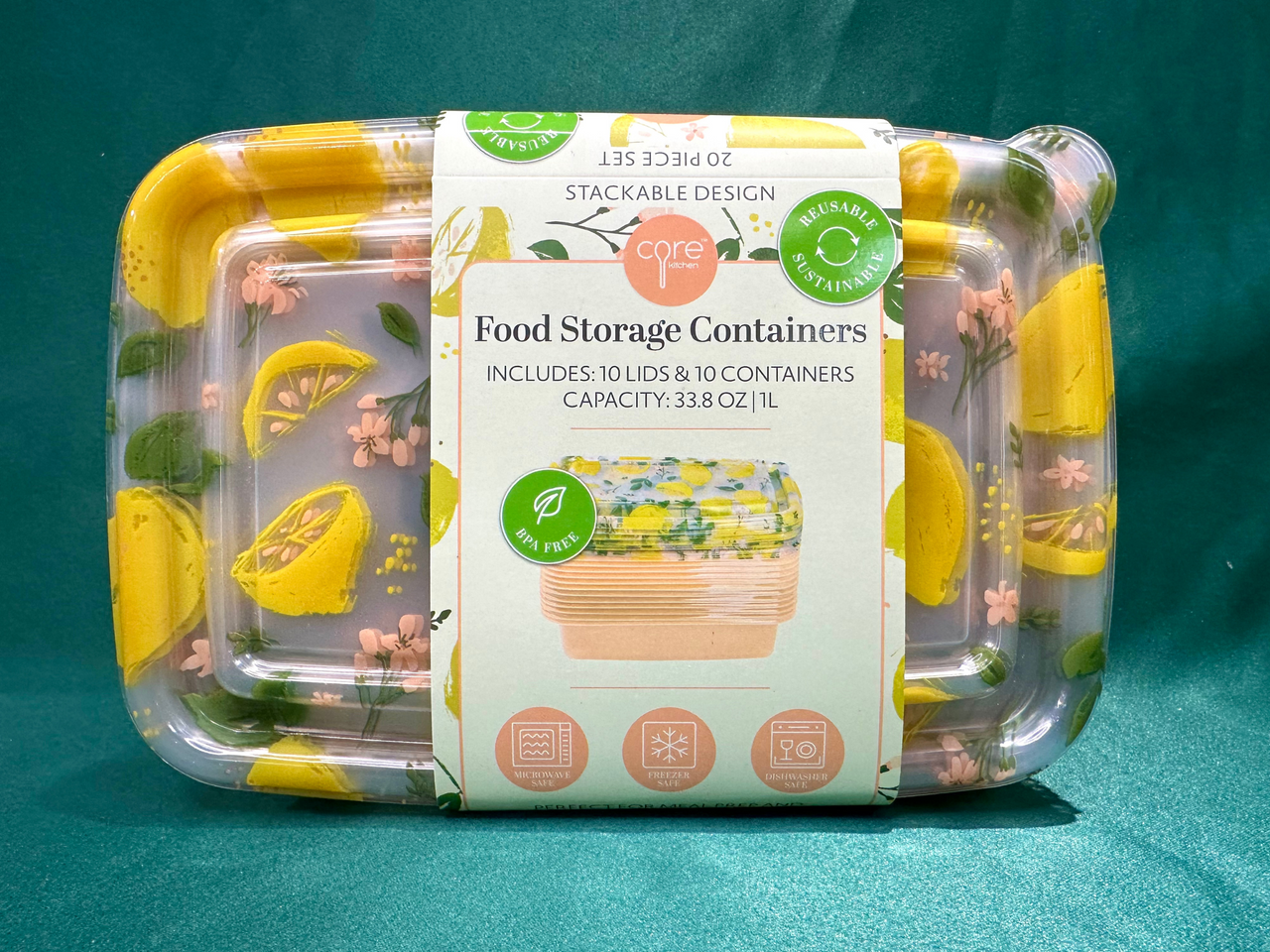 20PC LEMONS FD STORAG SET