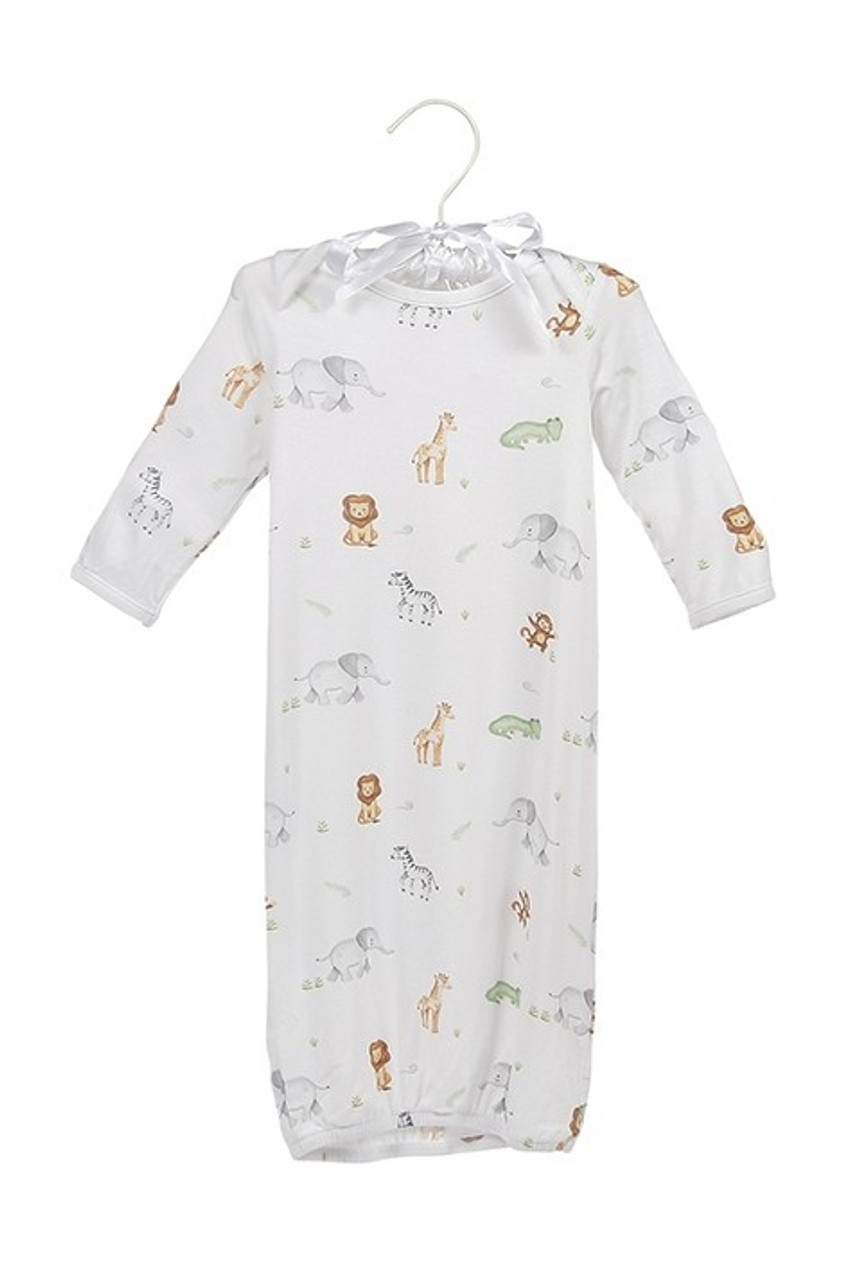 NWBRN SAFARI BAMB SACK GOWN