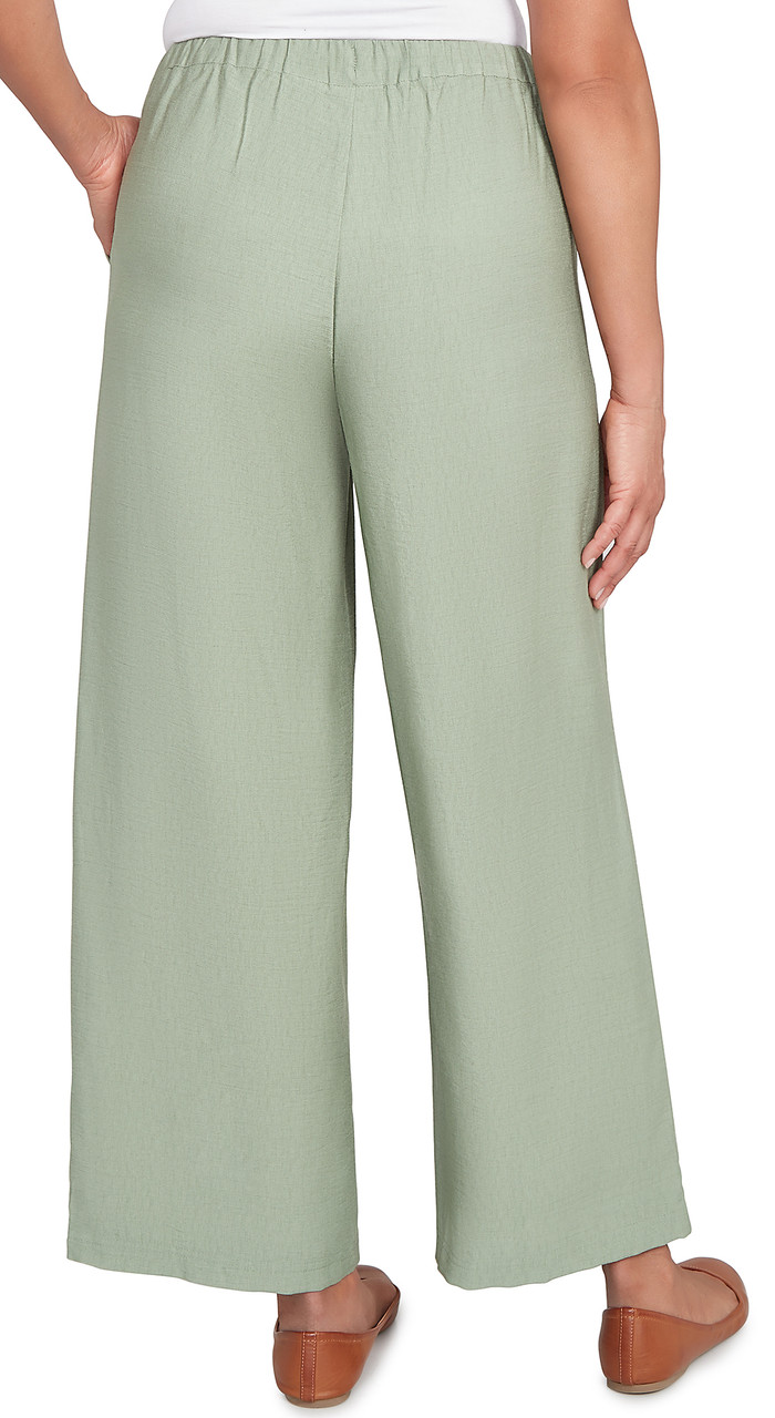 PANT *PETITE* BAY LEAF LUXE VOILE WIDE LEG