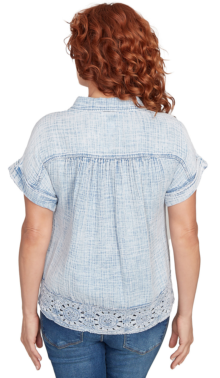 Helene Top in Chambray