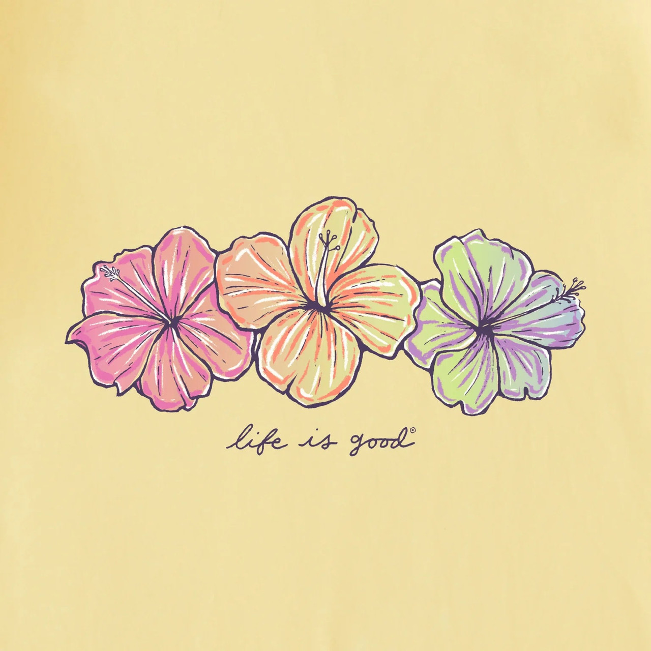 CRUSH LS HOOD 3 HIBISCUSES