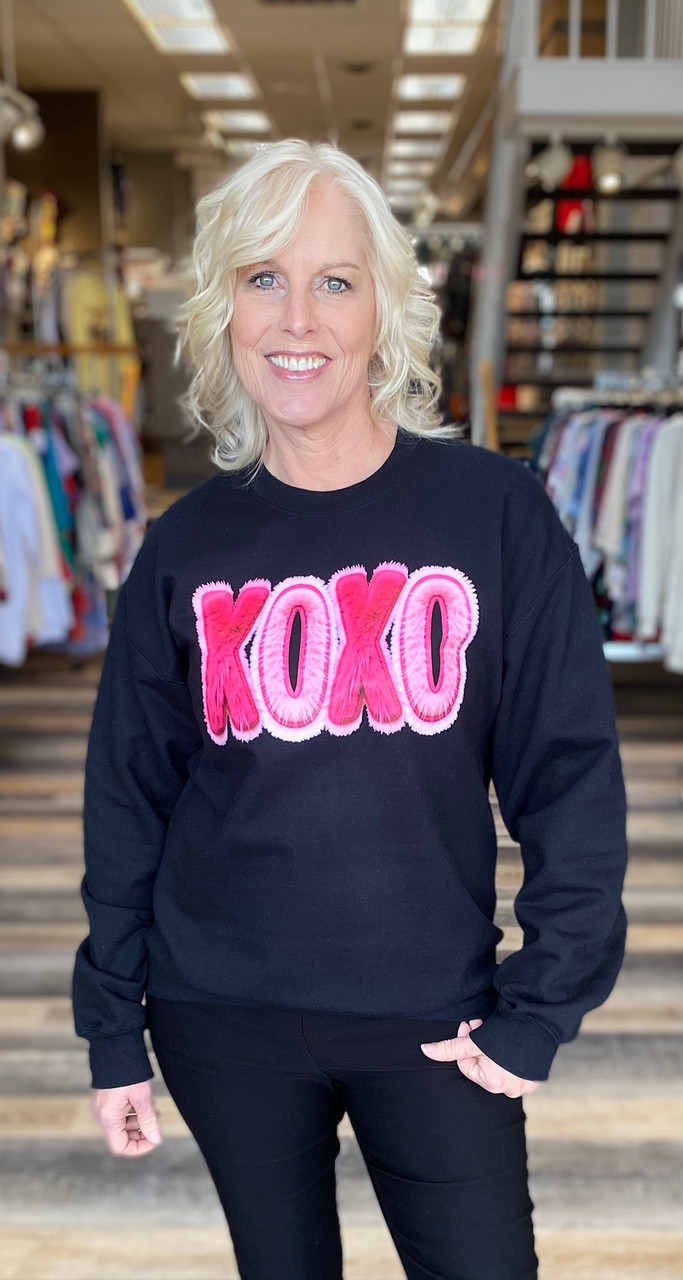 TRANSFER FAUX FLUFFY XOXO