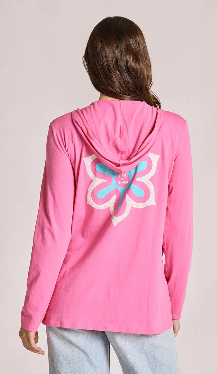 CRUSH *MISSY* WATERMELON PINK LS HOOD FLOWER SYM