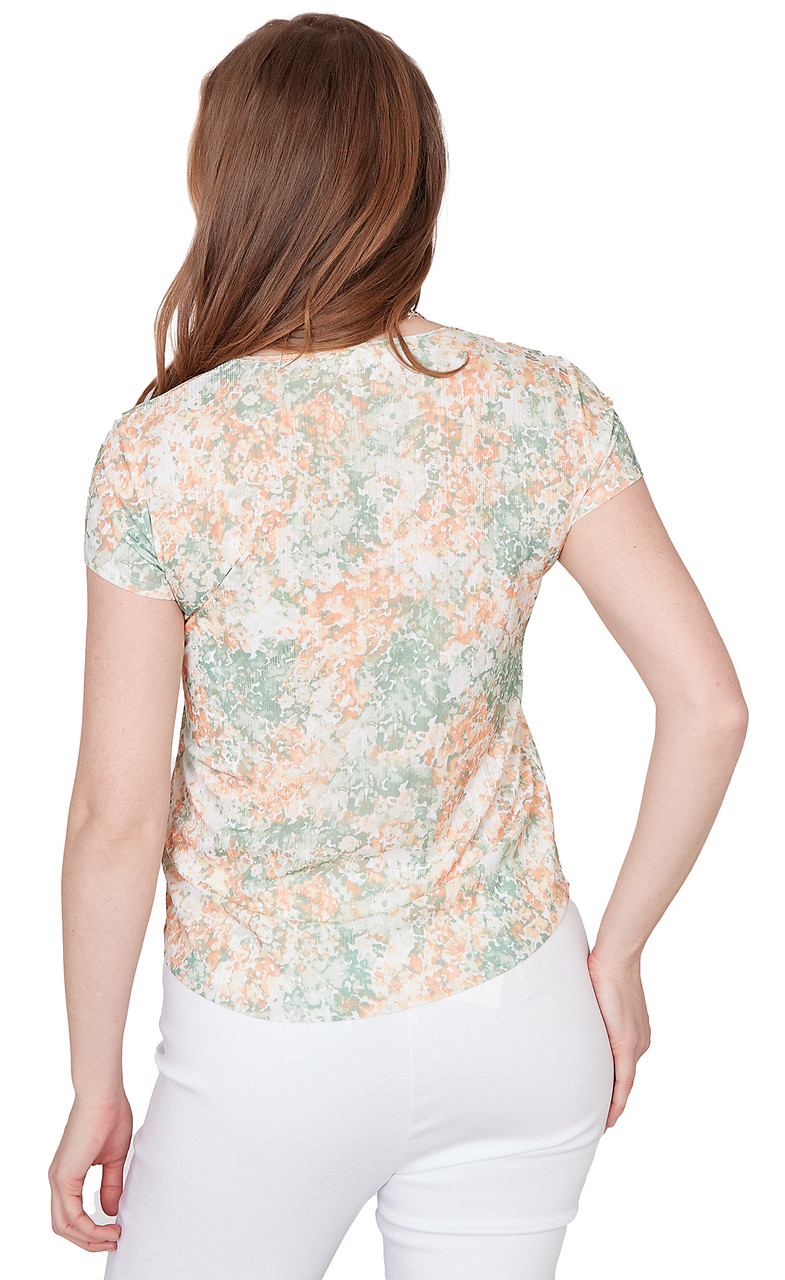 TOP *MISSY* PEACH COBBLER MELTED PAINT DROPS