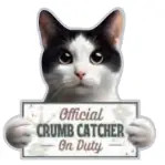 BLK WHT CAT CHIP CLIP