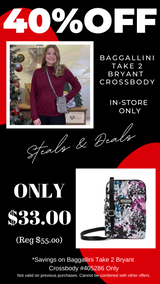 Baggalini Takes 2 Bryant Pouch - Steals & Deals IN-STORE only