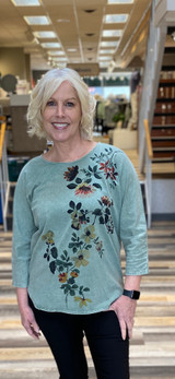 Leo & Nicole - acid wash and paper print tops in Missy, Petite & Plus sizes