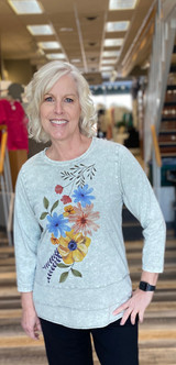 Mineral Wash T-Shirts from Leo & Nicole in Missy, Petite & Plus sizes