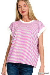 Zenana Stripe Tops in Easter colors - perfect for spring