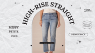 High Rise Frayed Edge Jeans from Democracy - trendy