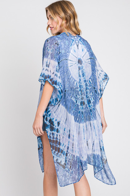 KIMONO *MISSY* BLUE TIE DYE