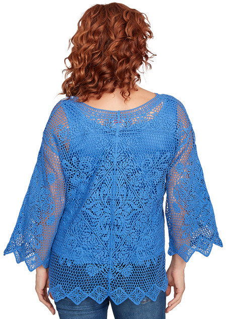 SWEATER *MISSY* ULTRAMARINE JEWEL NK W/LINING TANK SWEATER *MISSY* ULTRAMARINE JEWEL NK W/LINING TANK
