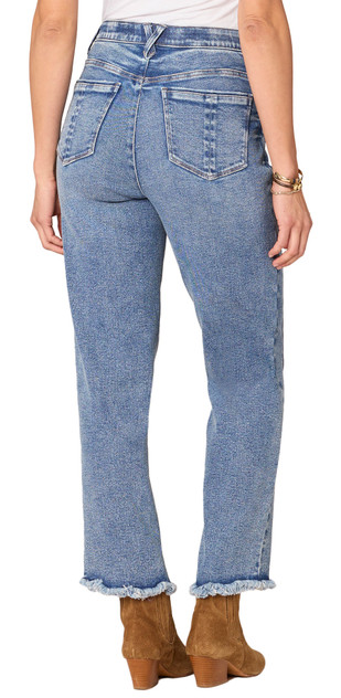 ABSLTN *PETITE* MID BLUE STRAIGHT LEG W/FRAY ABSLTN *PETITE* MID BLUE STRAIGHT LEG W/FRAY