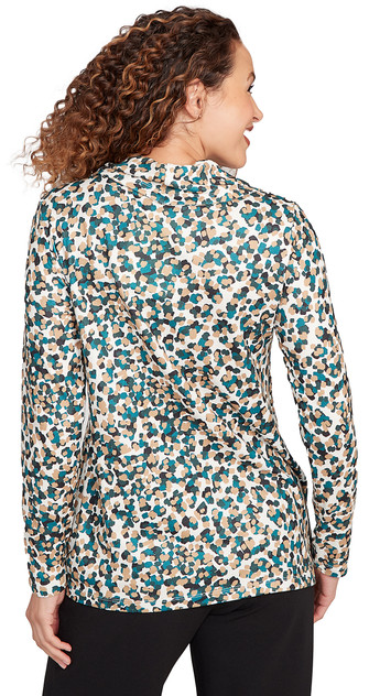 TOP *PETITE* VANILLA MULTI L/S COWL NK CONFETTI TOP *PETITE* VANILLA MULTI L/S COWL NK CONFETTI