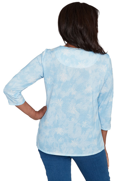 TEE *PLUS* LT BLUE DOG W/EARMUFFS