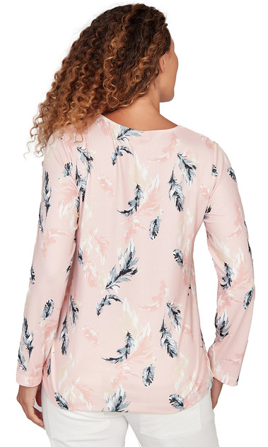 TOP *PLUS* PINK CLOUD MULTI FOIL HATCHI W/LACING TOP *PLUS* PINK CLOUD MULTI FOIL HATCHI W/LACING