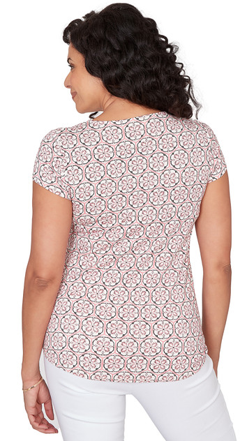 TOP *MISSY* SOFT WHITE MULTI ENCHANTED MEDALLION