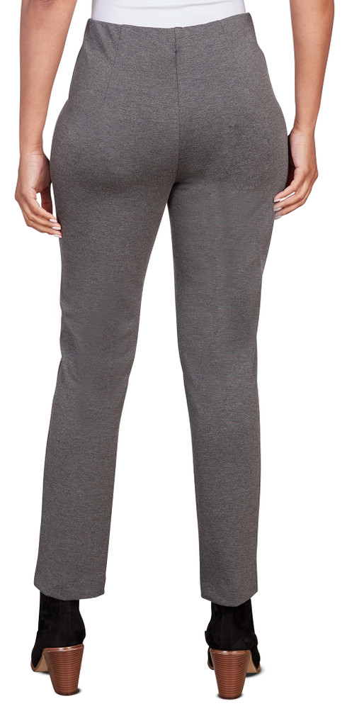 PANT *PETITE* CHARCOAL HEATHER P/O PONTE LEGGING