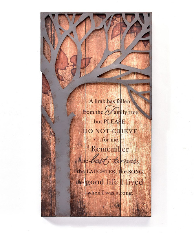 REMEMBER WALL PLAQUE
