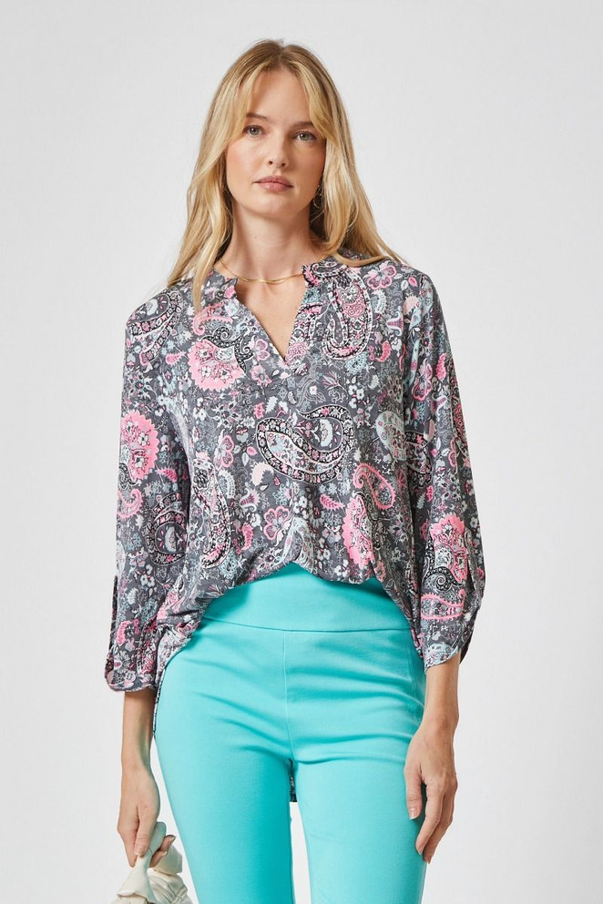 TOP *MISSY* LIZZY PAISLEY 3/4