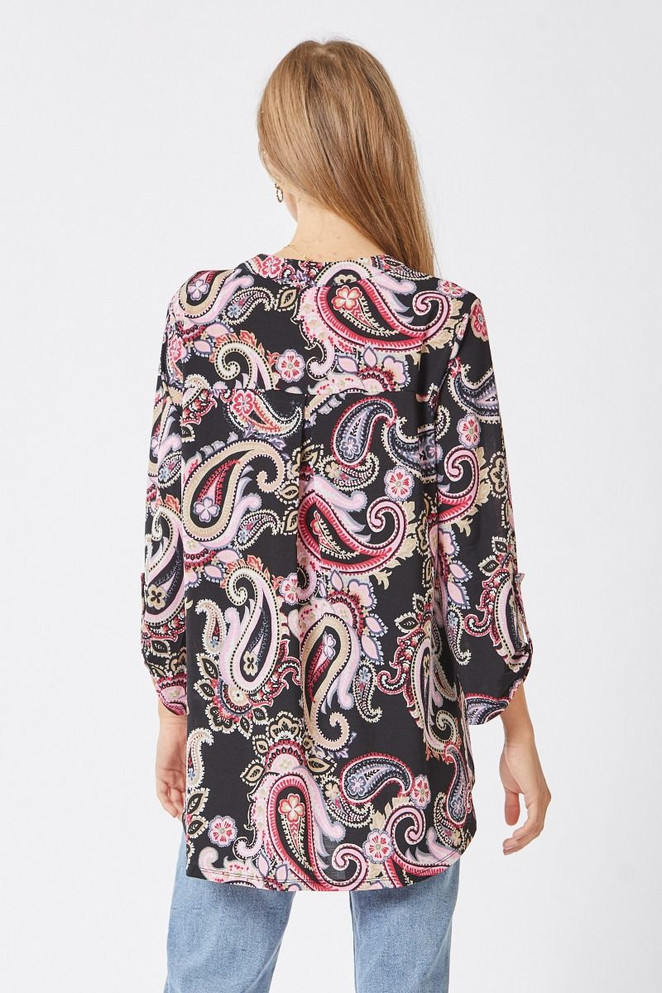TOP *MISSY*  LIZZY PAISLEY 3/4