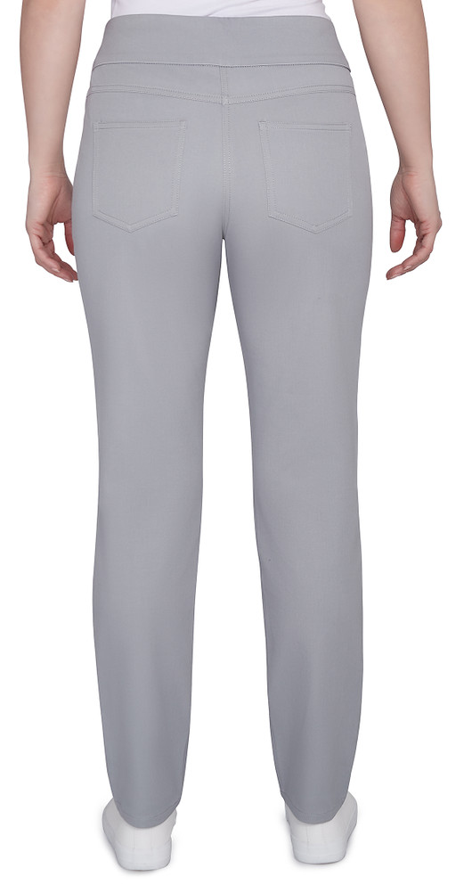 PANT *PLUS* S;ATE GREY PULL ON TWILL 30"