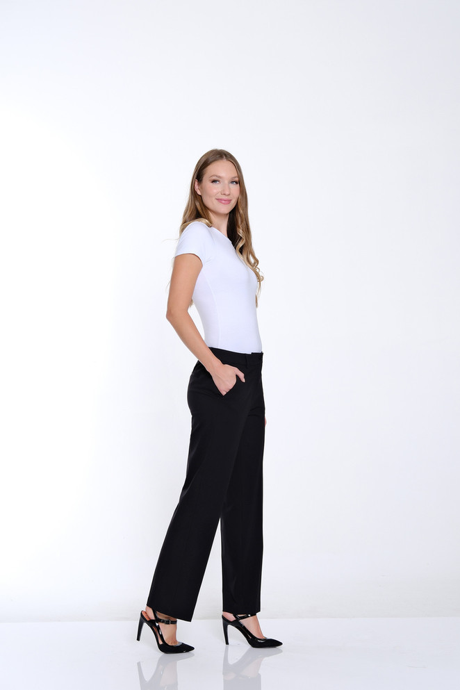 PANT *PLUS* BLACK EASE-Y FIT TROUSER
