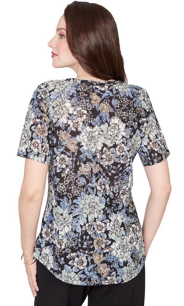 TOP *PLUS* BLACK MULTI BOTANICAL ONION SKIN