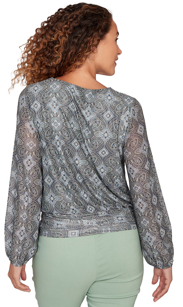 TOP *PLUS* BLACK MULTI L/S MOSAIC TILE