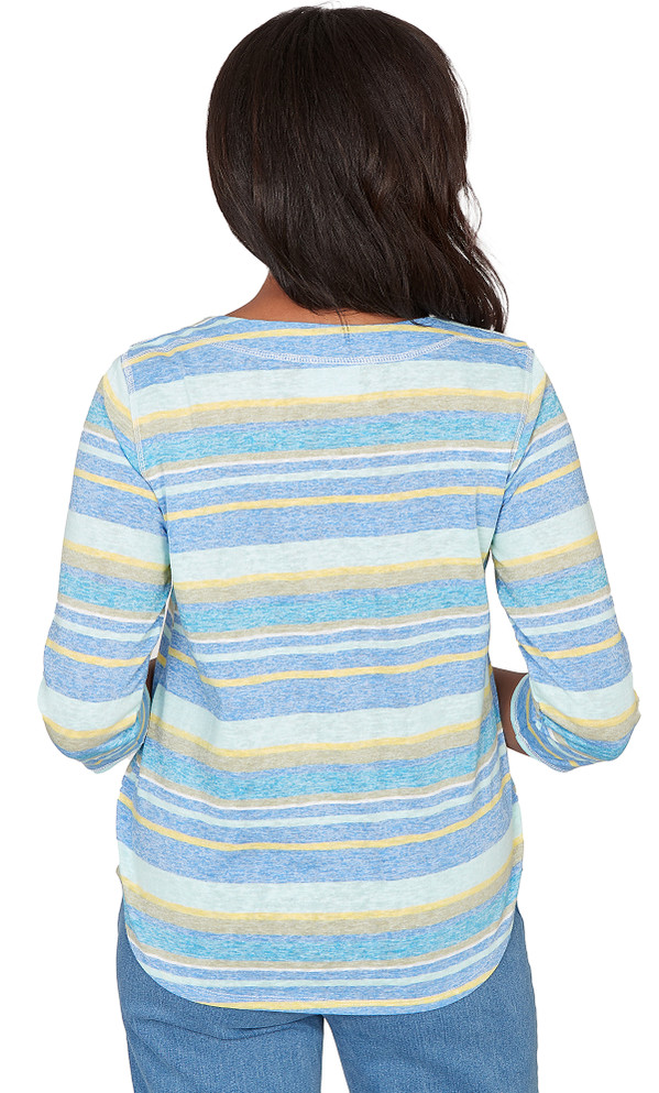 TOP *MISSY* BLUE STRIPE