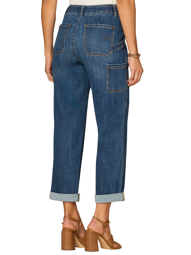 ABSLTN *MISSY* BLUE HR PATCH PKT ROLL CUFF