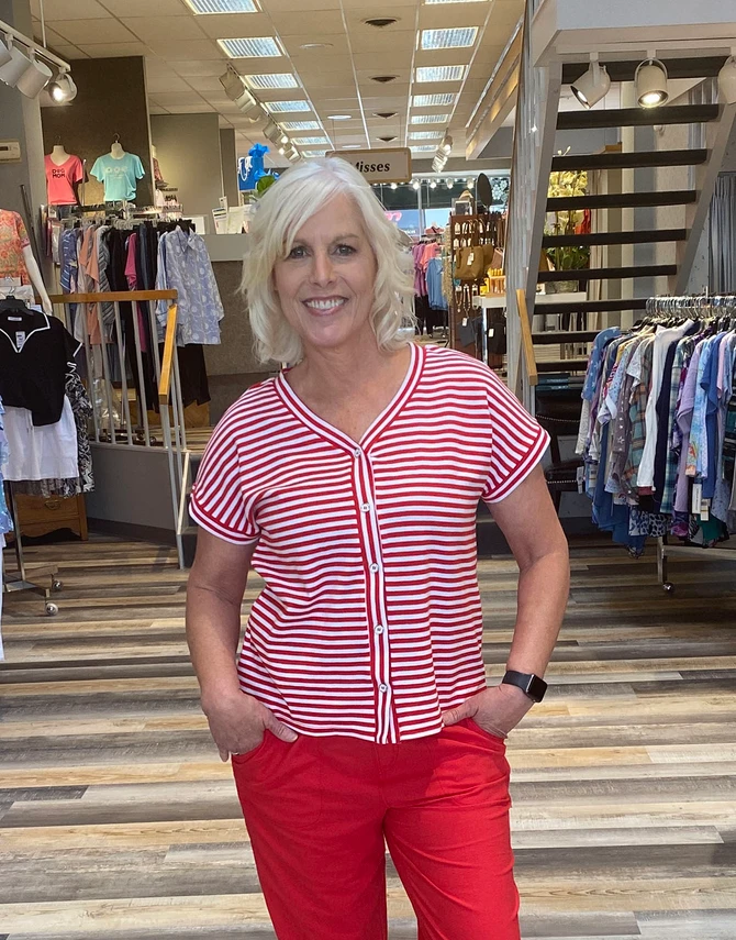 RED WHITE STRIPE