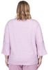 TOP *PLUS* RASPBERRY EMBROIDERED SLEEVES