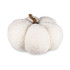 WHT FABRIC PUMPKIN