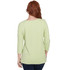 TOP *PLUS* AVACADO HEATHER SPLIT NK W/LACING DTL