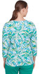 TOP *PETITE* OCEAN MULTI EMBELISHED SPLIT NK