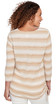 TOP *PLUS* JUTE MULTI 3/4 SLV STRIPE KNIT