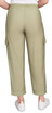 PANT *MISSY* SAGE P/O SOLID CARGO 27"