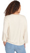 TOP *MISSY* CREAM MULTI ELB SLV EMBRD MESH