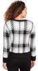 SWEATER *MISSY* ONYX COMBO METALLIC PLAID