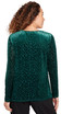 TOP *MISSY* EVERGREEN L/S SOLID VELVET