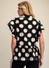 TOP *MISSY* BLACK DOT PRINT SS
