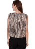 BLOUSE *MISSY* CREAM MULTI VERTICAL SNAKE STRIPE