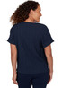 TOP *MISSY* TWILIGHT BLUE SOLID TEXTURED CRINKLE