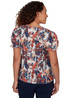TOP *PLUS* VANILLA MULTI COLORFUL BOTANICAL