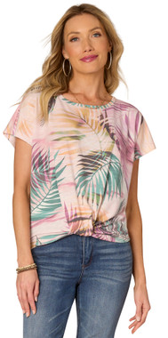 TOP *PLUS* WILD MULBERRY TWIST FRONT HEM - Four Seasons Direct